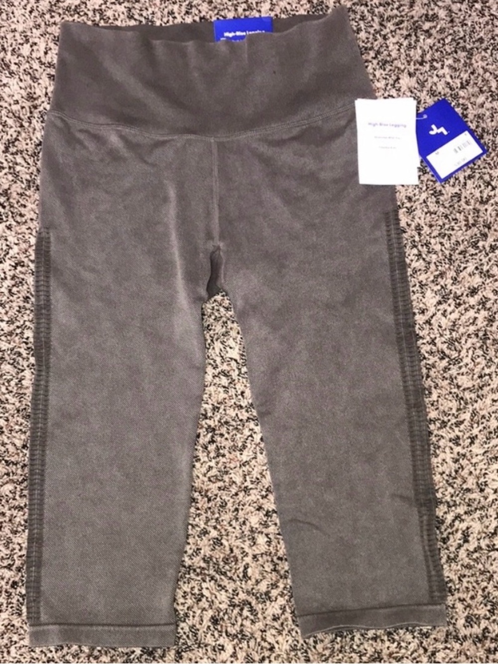 3/$15..JoyLab High-Rise cropped leggings — Charcoal
